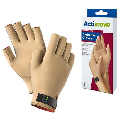 Compression Glove Actimove Open Finger Wrist Length Hand Specific Pair