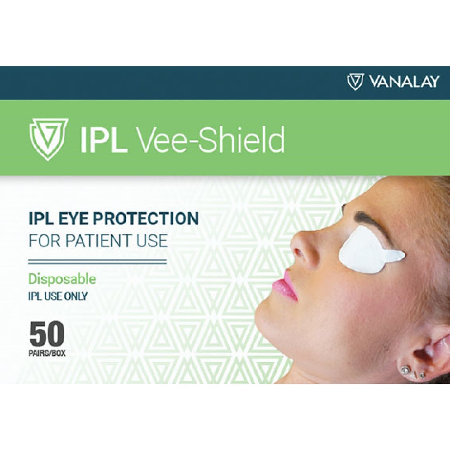 Vee-Shield IPL Eye Protector – Adhesive Disposable Light Protection Shield