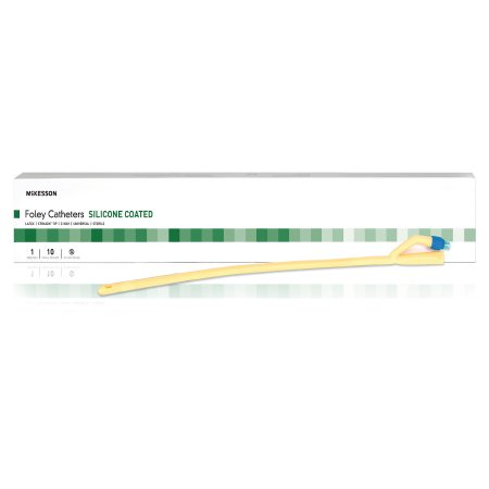 Foley Catheter McKesson 2-Way Standard Tip 30 cc Balloon 16 Fr. Silicone Coated Latex