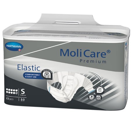 Unisex Adult Incontinence Brief MoliCare Premium Elastic 10D Large Disposable Heavy Absorbency