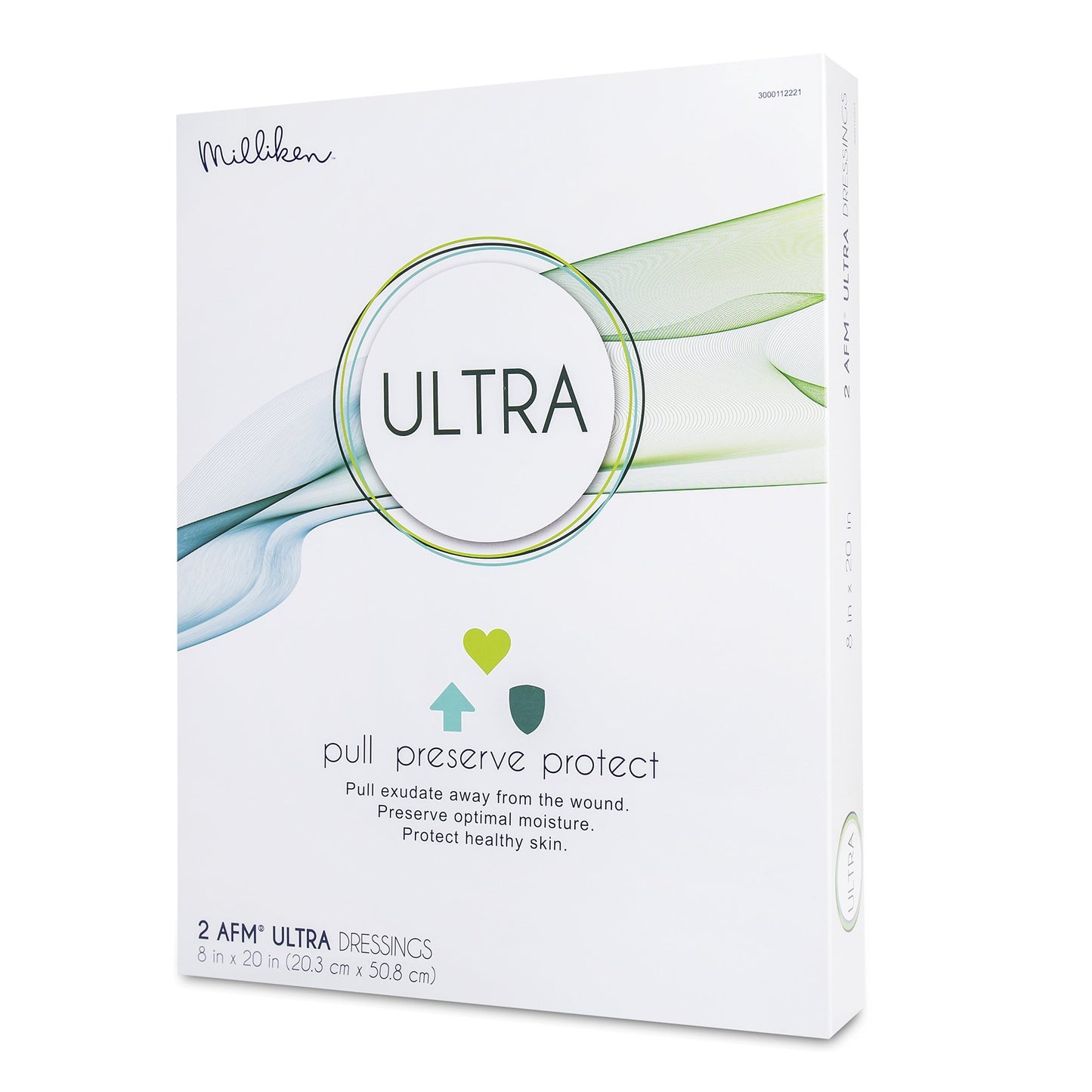 ULTRA Foam Dressing 8 x 20 Inch – Sterile, Nonadhesive, Film Backing