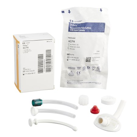 Uncuffed Tracheostomy Tube Shiley Reusable IC Size 6.0 Adult