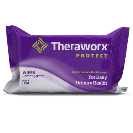 Personal Hygiene Barrier Wipe Theraworx Protect Soft Pack Lavender Scent 60 Count