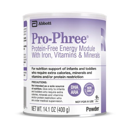 Pediatric Oral Supplement Pro-Phree Unflavored 14.1 oz. Can Powder Protein-Free / Iron / Vitamins / Minerals