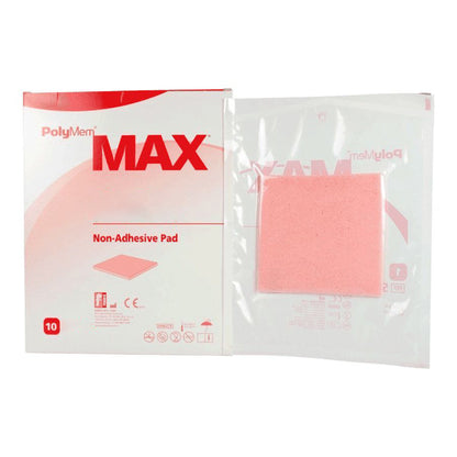 PolyMem Max Foam Dressing 3 x 3 Inch Nonadhesive Sterile Square Dressing