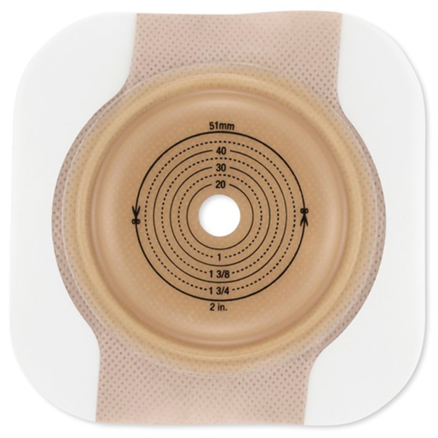 Ostomy Barrier New Image CeraPlus Trim to Fit, Extended Wear Adhesive Tape Borders