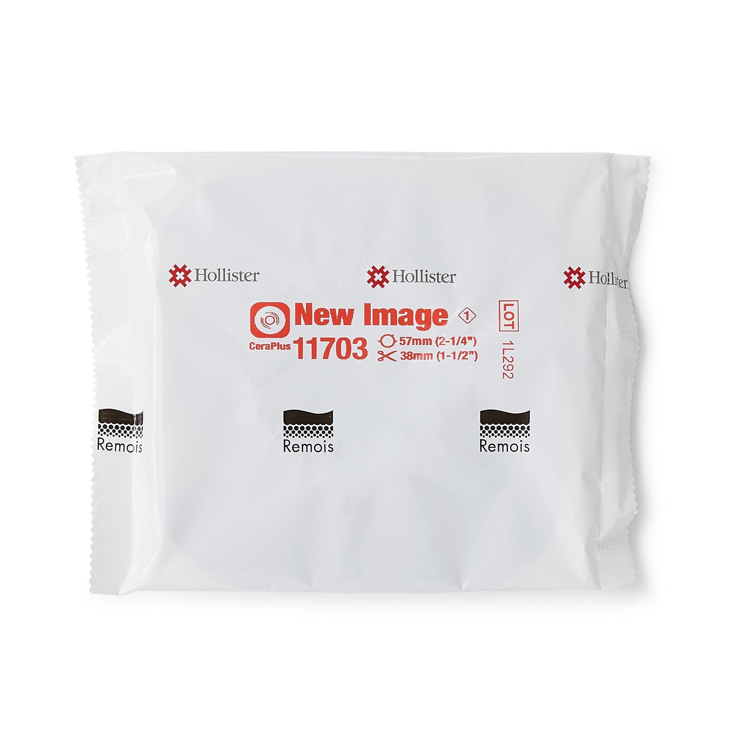 Ostomy Barrier New Image CeraPlus Trim to Fit, Extended Wear Adhesive Tape Borders