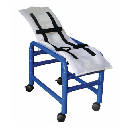 Shower Chair Without Arms Plastic Frame Reclining Backrest 17 Inch Seat Width 180 lbs. Weight Capacity