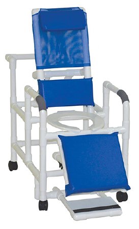 Shower Chair MJM International Fixed Arms PVC Frame Reclining