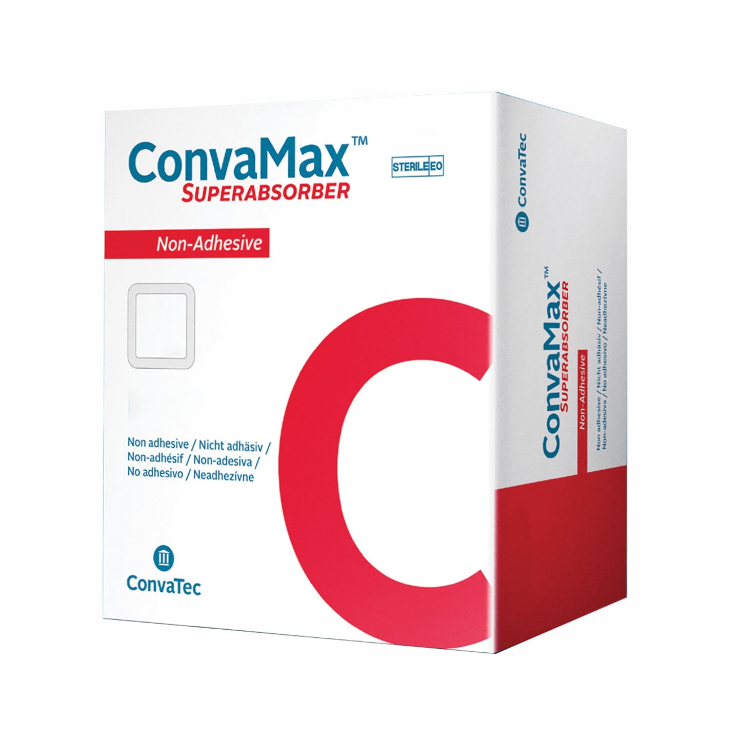 ConvaMax Superabsorber Nonadhesive Dressing 4 x 8 Inch Sterile High-Exudate Pad