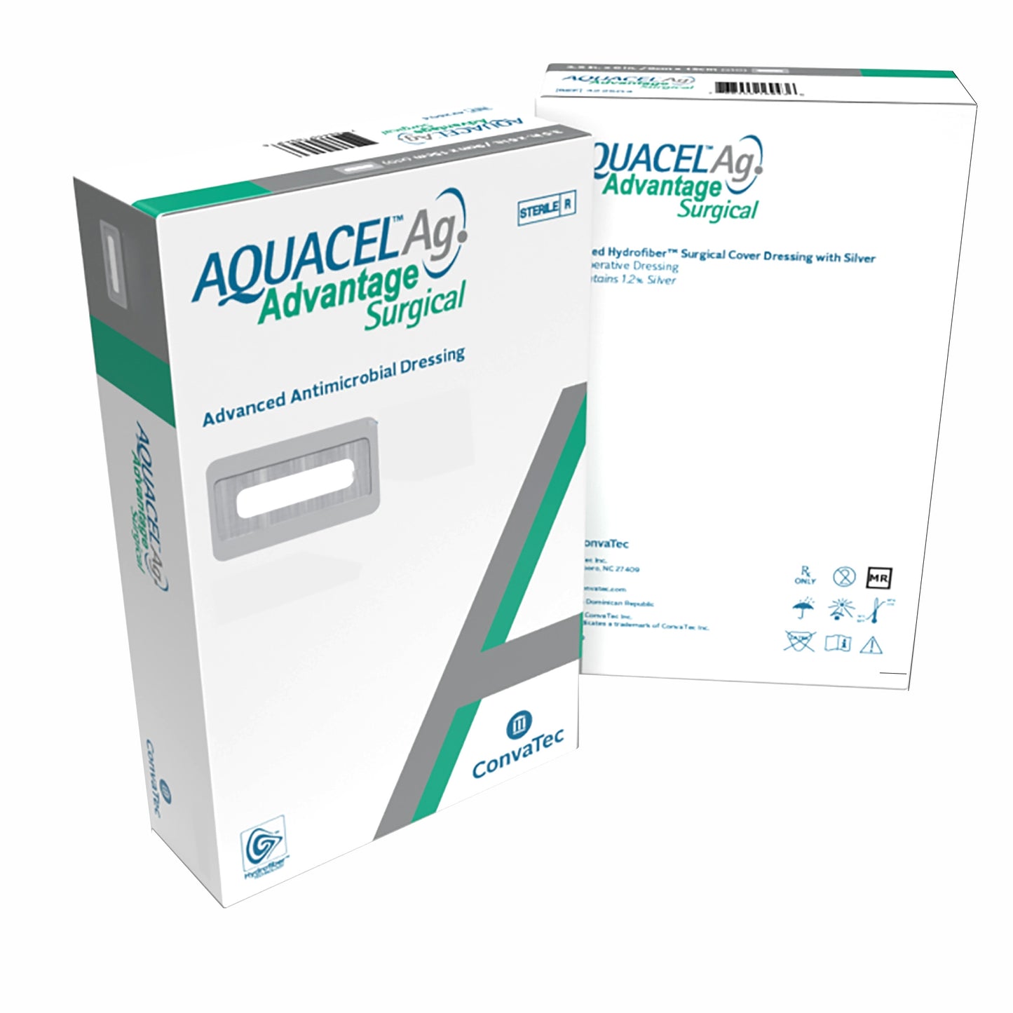 Aquacel Ag Advantage Surgical Silver Hydrofiber Dressing 3-1/2 x 10 Inch Sterile