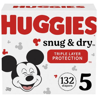 Unisex Baby Diaper Huggies Snug & Dry Disposable Heavy Absorbency