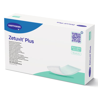 Zetuvit Plus Super Absorbent Dressing 4 x 8 Inch Sterile