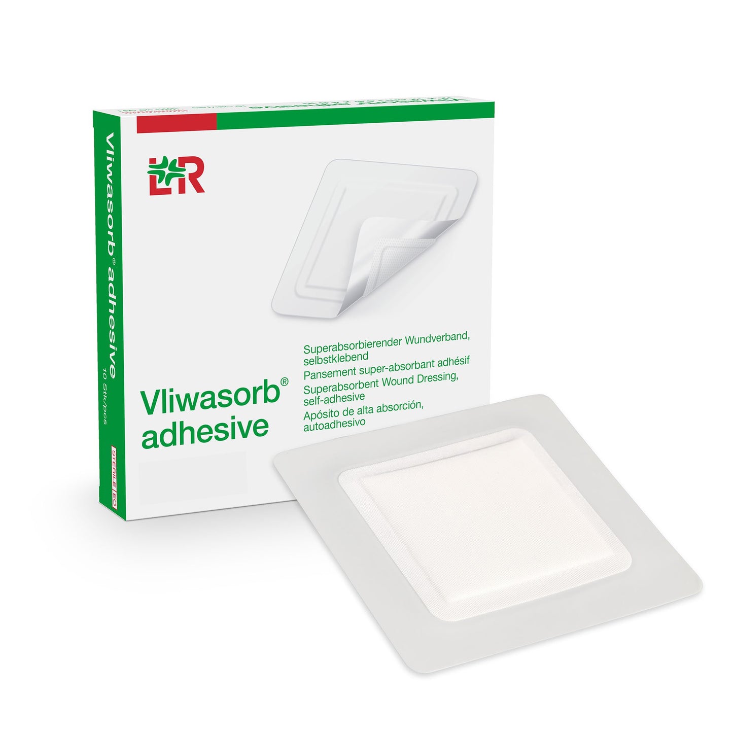 Vliwasorb Super Absorbent Dressing 6 x 8 Inch Rectangle – Sterile High-Exudate Dressing