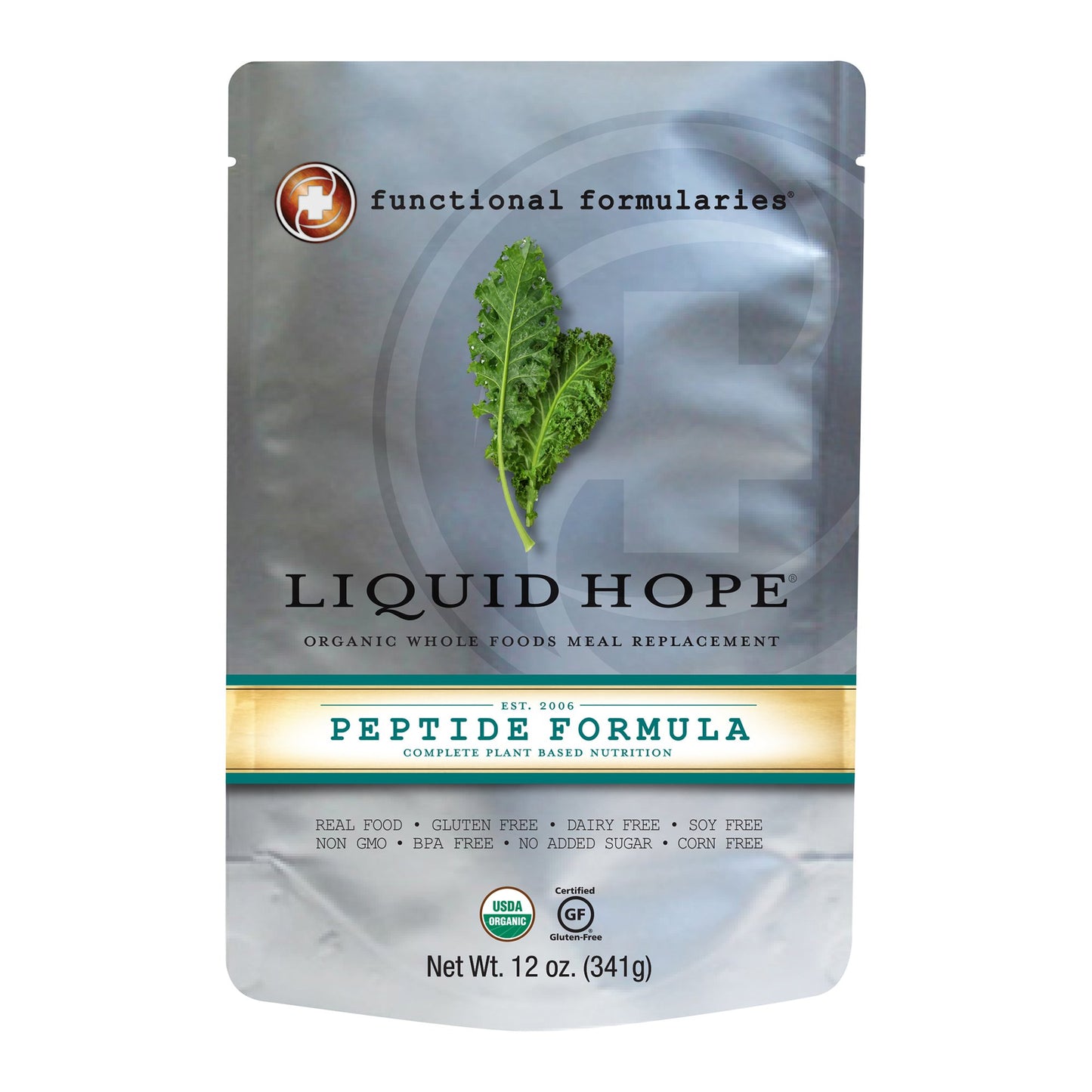 Liquid Hope Peptide Formula Flavored Oral Supplement 12 oz Pouch