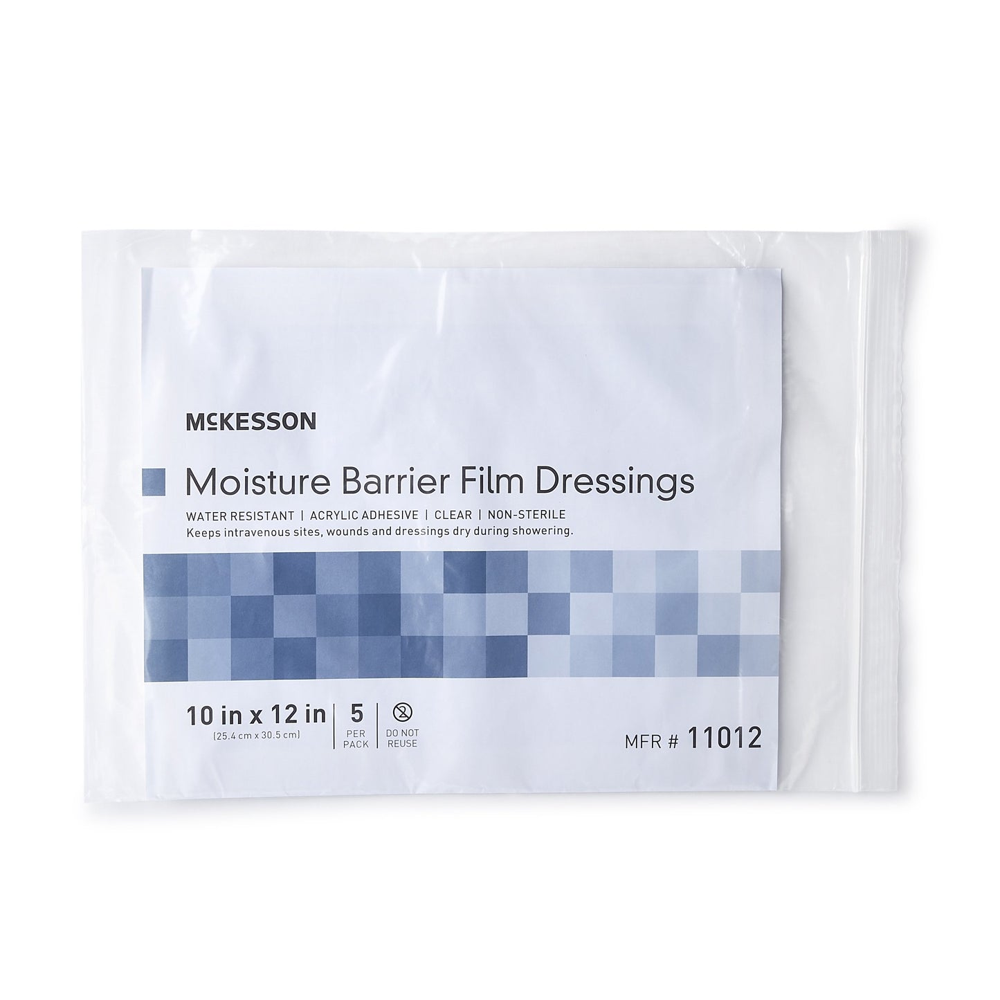 McKesson IV Site Barrier Protector – Clear Waterproof Dressings 9x9 Inch & 10x12 Inch NonSterile