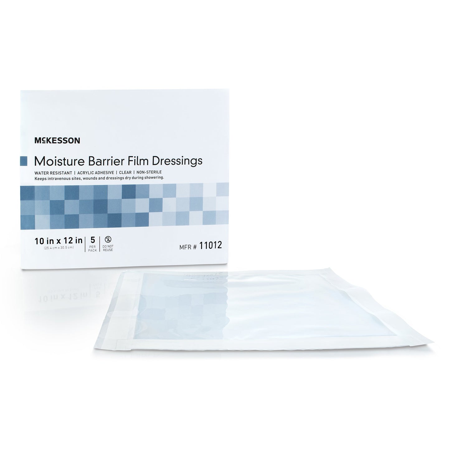 McKesson IV Site Barrier Protector – Clear Waterproof Dressings 9x9 Inch & 10x12 Inch NonSterile