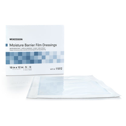 McKesson IV Site Barrier Protector – Clear Waterproof Dressings 9x9 Inch & 10x12 Inch NonSterile