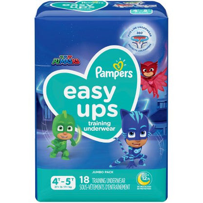 Toddler Training Pants Pampers Easy Ups Pull On with Tear Away Seams Size 2T to 3T Disposable Moderate Absorbency