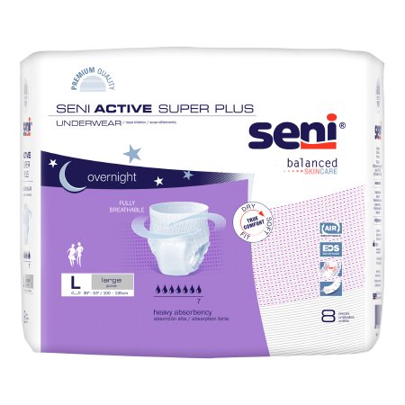 Absorbent Underwear Seni Active Super Plus Pull On with Tear Away