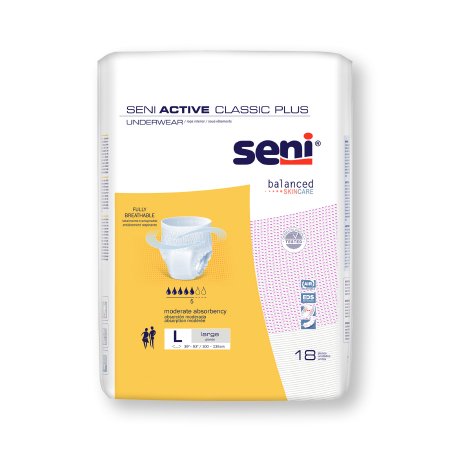 Underwear Seni Active Classic Plus Pull On with Tear Away Seams Small Disposable Moderate Absorbency