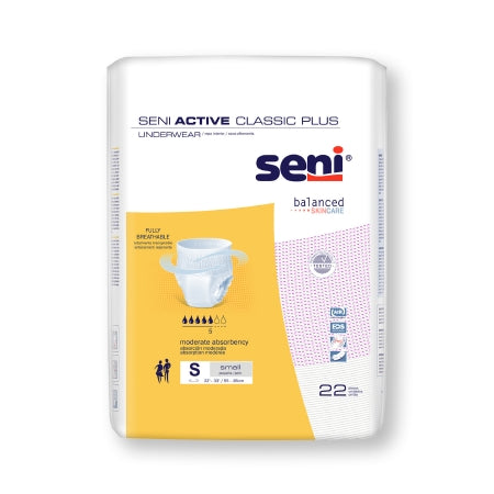 Underwear Seni Active Classic Plus Pull On with Tear Away Seams Small Disposable Moderate Absorbency