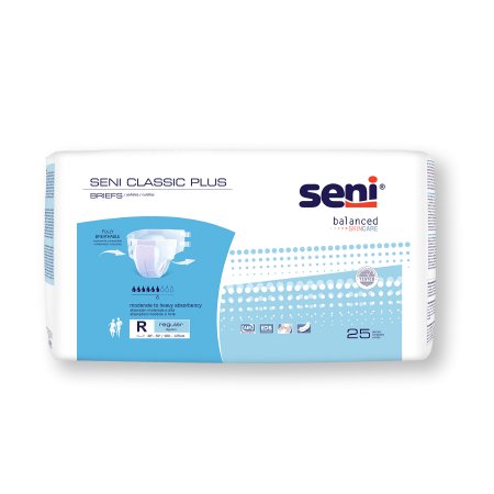 Brief Seni Classic Plus Regular Disposable Moderate Absorbency