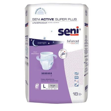 Underwear Seni Active Super Plus Pull On with Tear Away Seams Large
