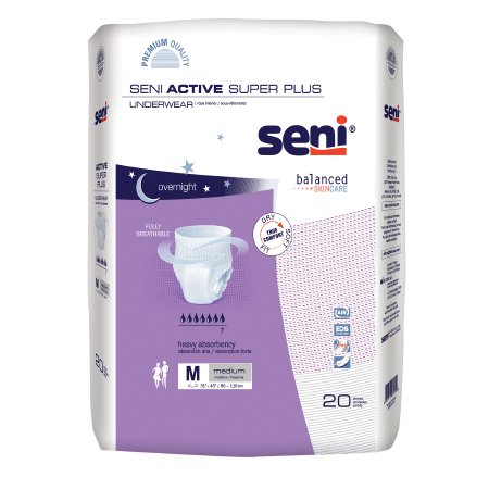 Underwear Seni Active Super Plus Pull On with Tear Away Seams Large