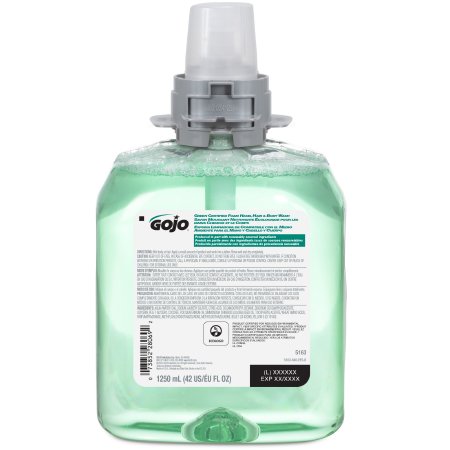 Shampoo and Body Wash GOJO Gree Certified 1250 mL Dispenser Refill Bottle Cucumber Melon Scent