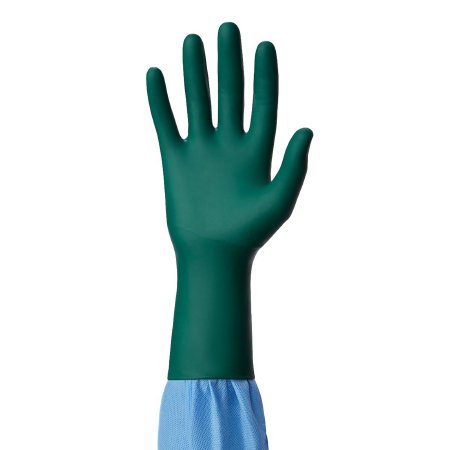 Surgical Glove DermAssure Green Sterile Polychloroprene Standard Cuff Length Smooth Dark Green Chemo Tested