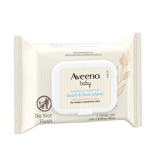 Baby Wipe Aveeno Baby Sensitive Soft Pack Unscented 25 Count