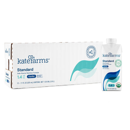 Kate Farms Standard 1.4 Vanilla Flavor Liquid 11 oz Carton Plant-Based High-Calorie Oral Supplement