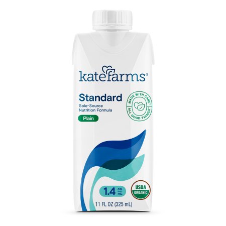 Oral Supplement Kate Farms Standard 1.0/1.4 Plain Flavor Liquid 11 oz. Carton