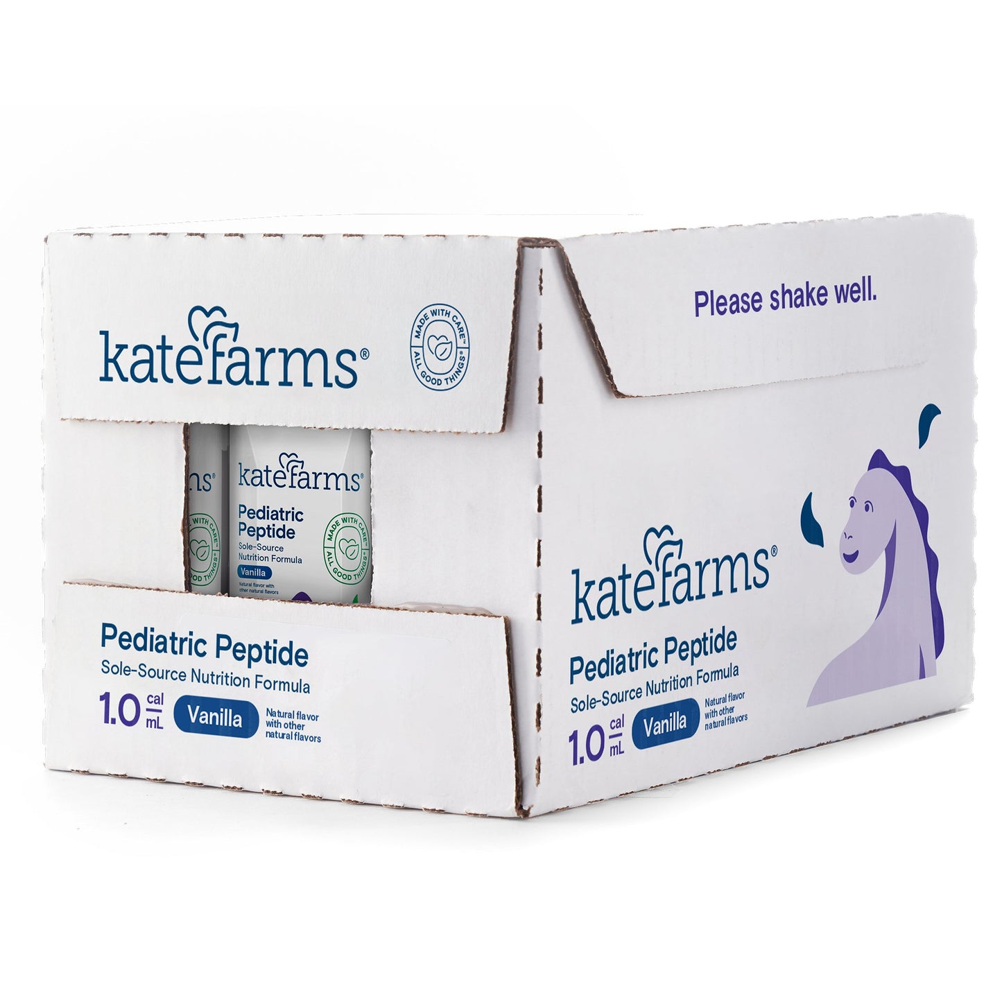 Kate Farms Pediatric Peptide 1.0 Pediatric Oral Supplement Vanilla 8.45 oz Carton Organic Hydrolyzed Pea Protein