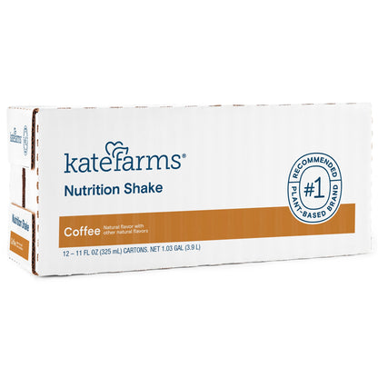 Kate Farms Nutrition Shake Coffee Flavor Liquid 11 oz Carton Plant-Based Supplement