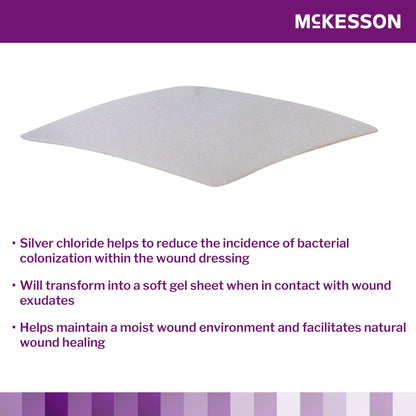 McKesson Silver Collagen Dressing 2 x 2 Inch – Sterile Advanced Wound Care Dressing