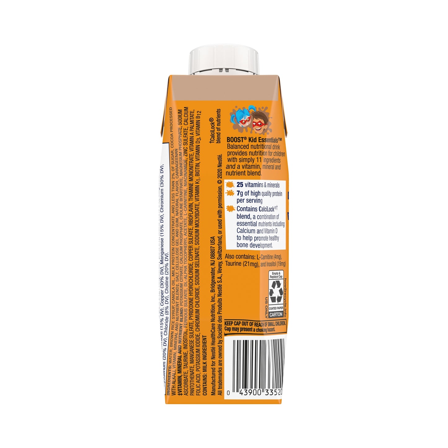 Boost Kid Essentials 1.0 Pediatric Oral Supplement Chocolate Craze 8 oz Carton