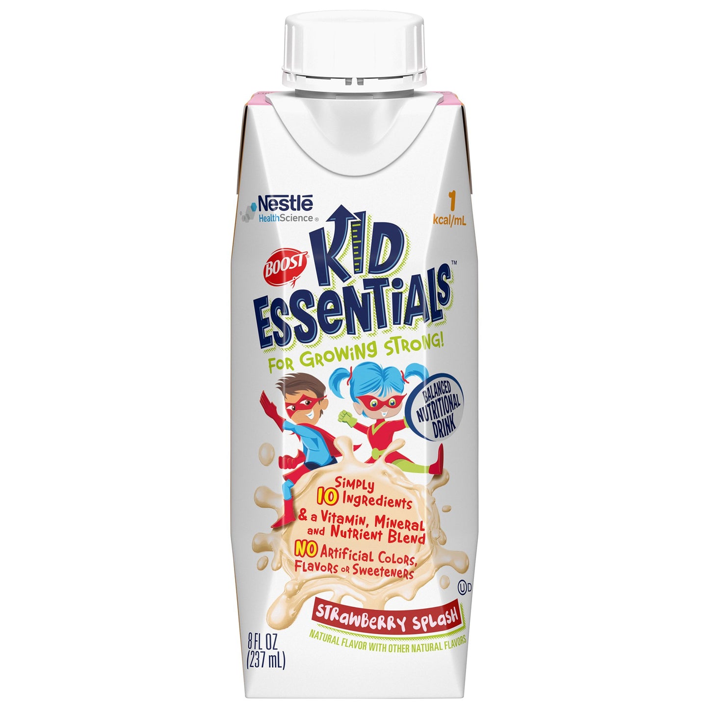Boost Kid Essentials 1.0 Pediatric Oral Supplement Strawberry Splash 8 oz Carton