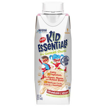 Boost Kid Essentials 1.0 Pediatric Oral Supplement Strawberry Splash 8 oz Carton