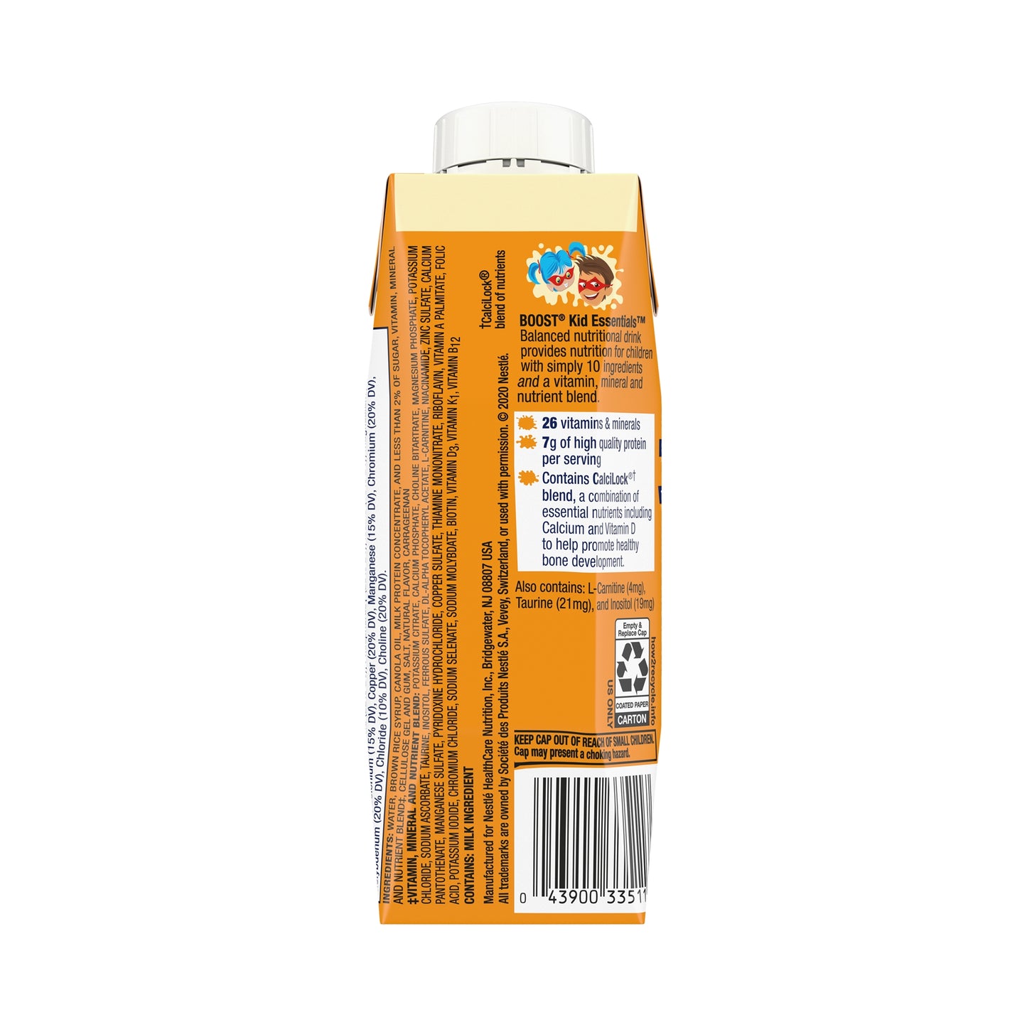 Boost Kid Essentials 1.0 Pediatric Oral Supplement Vanilla Vortex 8 oz Carton