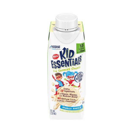 Pediatric Oral Supplement Boost Kid Essentials 1.5 with Fiber Vanilla Vortex Flavor 8 oz. Carton Liquid Vitamins / Minerals