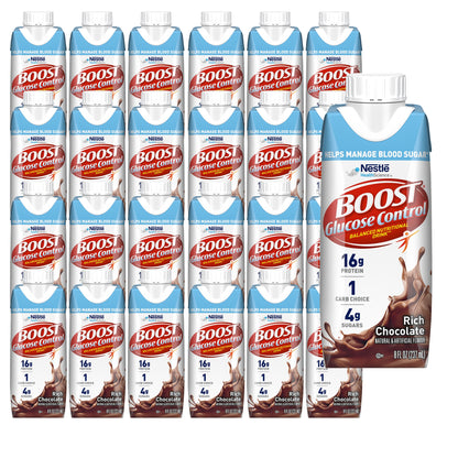 Boost Glucose Control Oral Nutritional Supplement Rich Chocolate 8 oz Carton
