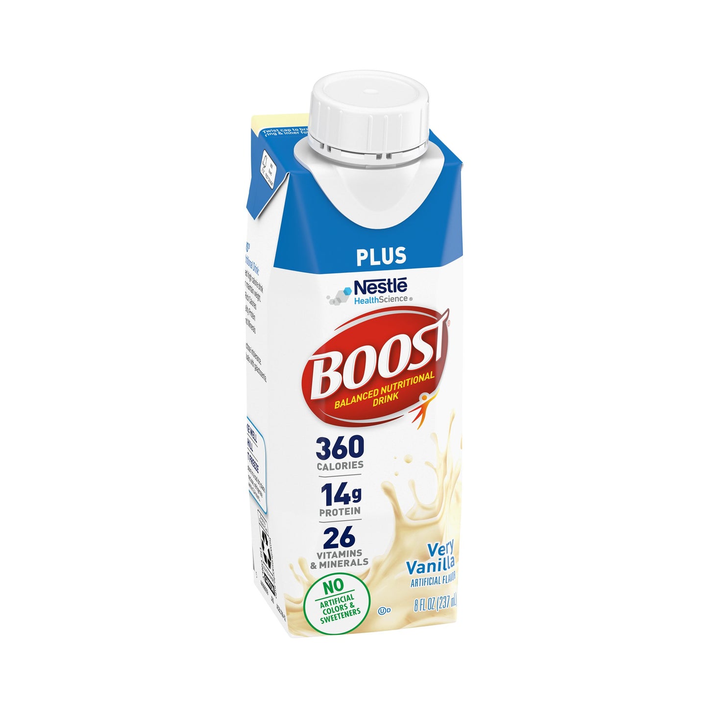Boost Plus Oral Nutritional Supplement Very Vanilla 8 oz Carton