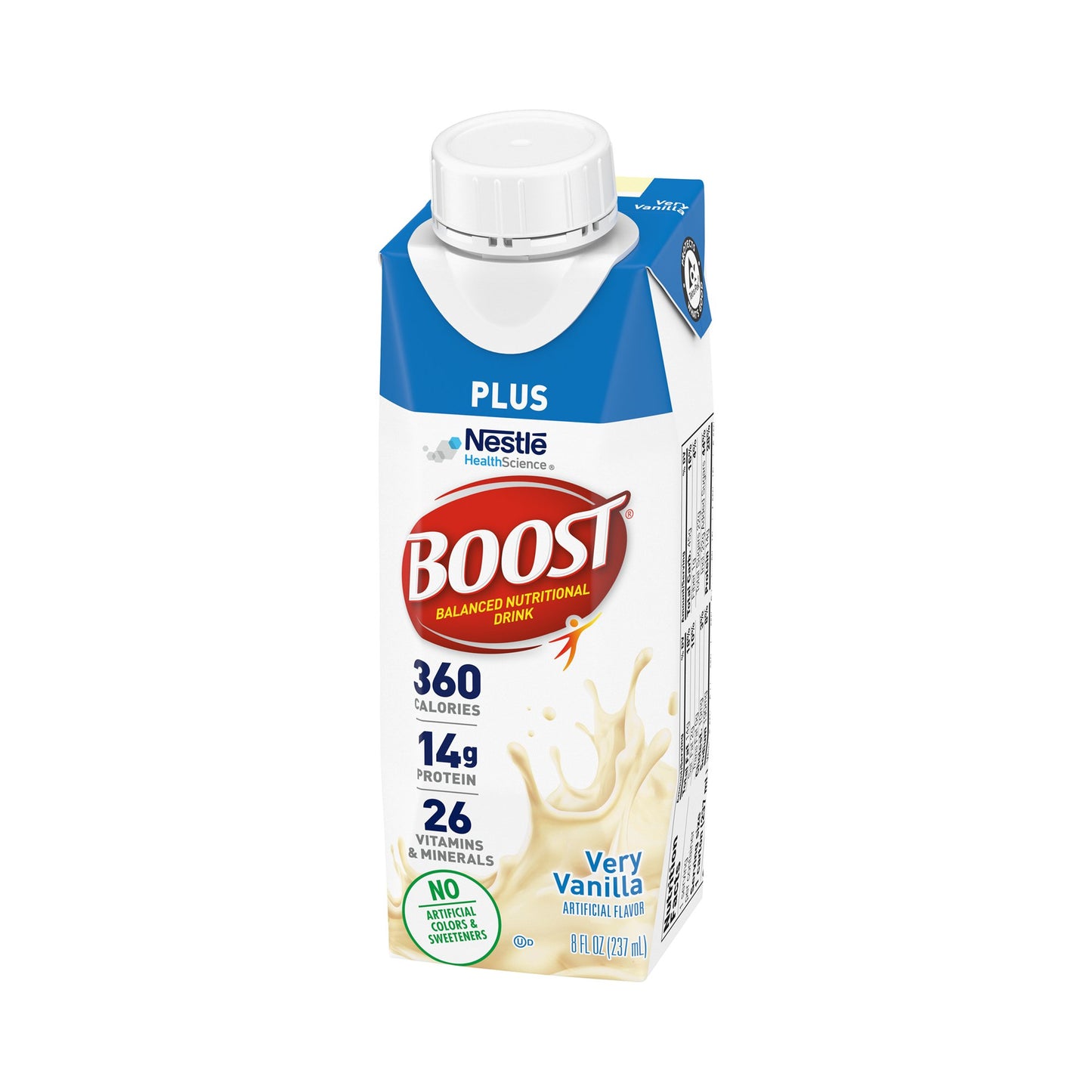 Boost Plus Oral Nutritional Supplement Very Vanilla 8 oz Carton
