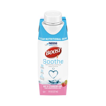 Oral Supplement Boost Soothe Strawberry Kiwi Flavor Liquid 8 oz. Carton