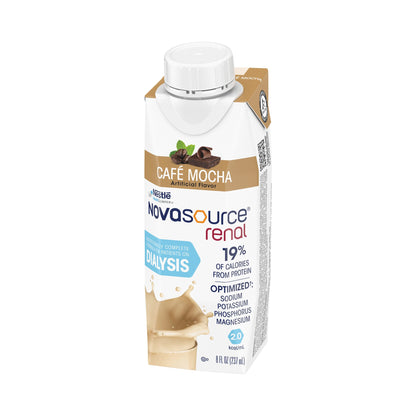 Nestle Novasource Renal Café Mocha Oral Supplement 8 oz Liquid Carton for Kidney Health