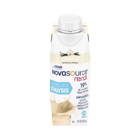 Oral Supplement Novasource Renal Vanilla Flavor Liquid 8 oz. Carton