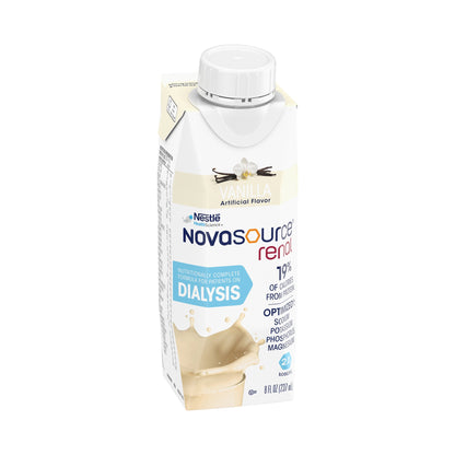 Nestle Novasource Renal Vanilla Oral Supplement 8 oz Liquid Carton for Kidney Health