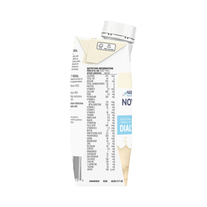 Nestle Novasource Renal Vanilla Oral Supplement 8 oz Liquid Carton for Kidney Health